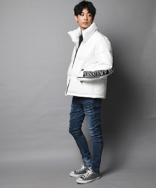 JACKROSE(ジャックローズ)の「JE-ロゴテープ・エコダウンスタンド・ブルゾン(ブルゾン・メンズ・ホワイト/ブラック/ブラック系その他2・M/L/XL)」の15枚目の写真