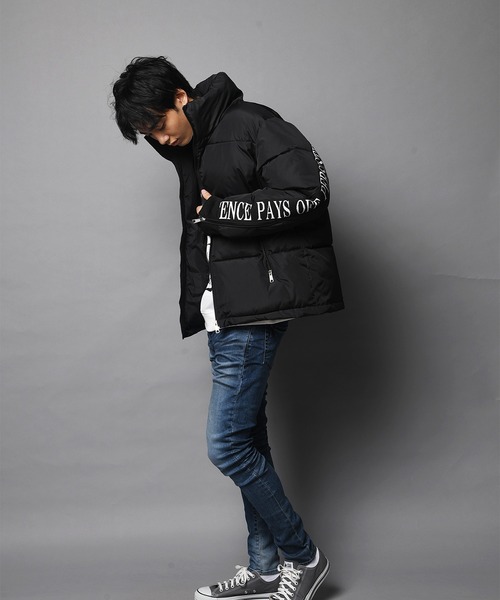 JACKROSE(ジャックローズ)の「JE-ロゴテープ・エコダウンスタンド・ブルゾン(ブルゾン・メンズ・ホワイト/ブラック/ブラック系その他2・M/L/XL)」の20枚目の写真