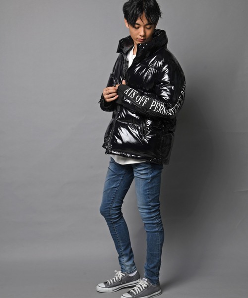 JACKROSE(ジャックローズ)の「JE-ロゴテープ・エコダウンスタンド・ブルゾン(ブルゾン・メンズ・ホワイト/ブラック/ブラック系その他2・M/L/XL)」の10枚目の写真