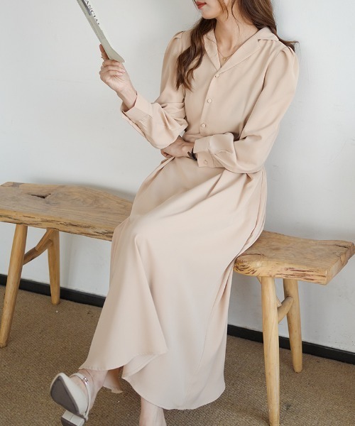 Doen ロングワンピース osharewalker ワンピース ロングワンピース レディース 七分袖