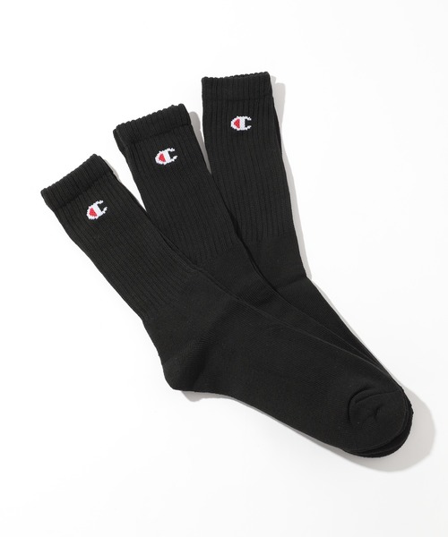 Champion(チャンピオン)の「【Champion】フルレングスソックス 3P(ソックス/靴下・メンズ・ホワイト/グレー/マルチ/ブラック・SMALL/MEDIUM/LARGE)」の2枚目の写真