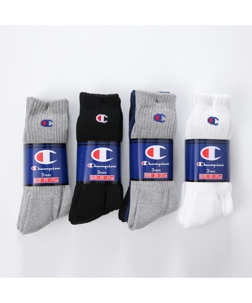 Champion(チャンピオン)の「【Champion】フルレングスソックス 3P(ソックス/靴下・メンズ・ホワイト/グレー/マルチ/ブラック・SMALL/MEDIUM/LARGE)」の12枚目の写真