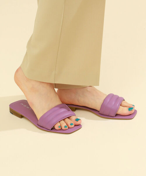 Ray BEAMS（レイビームス）の「MOHI / コロネ サンダル（サンダル・レディース・パープル/オフホワイト/グリーン・38/39/35/36/37）」の9枚目の写真