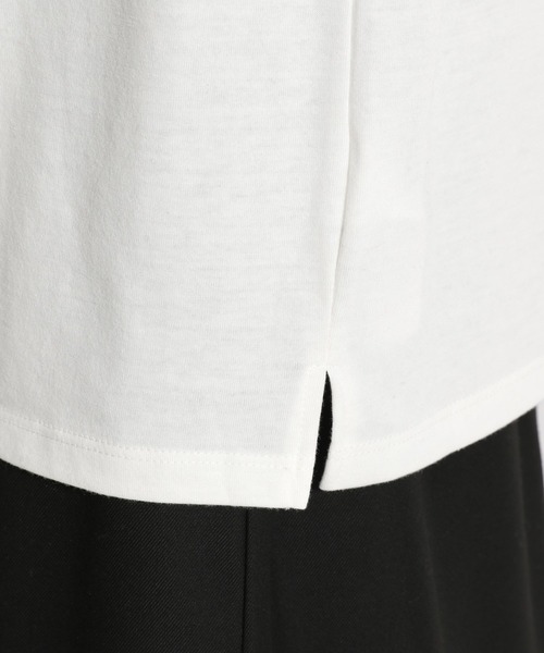 niko and...(ニコアンド)の「ブランケットステッチレイヤードプルオーバー(Tシャツ/カットソー・レディース・ベージュ/ネイビー/ライトグリーン・MEDIUM/LARGE)」の9枚目の写真