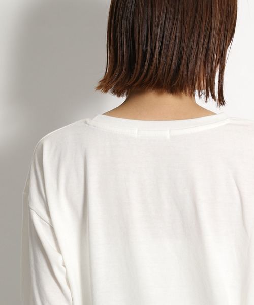 niko and...(ニコアンド)の「ブランケットステッチレイヤードプルオーバー(Tシャツ/カットソー・レディース・ベージュ/ネイビー/ライトグリーン・MEDIUM/LARGE)」の12枚目の写真