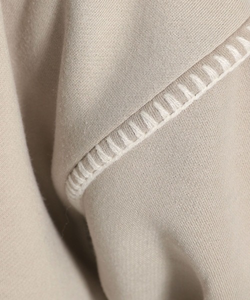 niko and...(ニコアンド)の「ブランケットステッチレイヤードプルオーバー(Tシャツ/カットソー・レディース・ベージュ/ネイビー/ライトグリーン・MEDIUM/LARGE)」の15枚目の写真