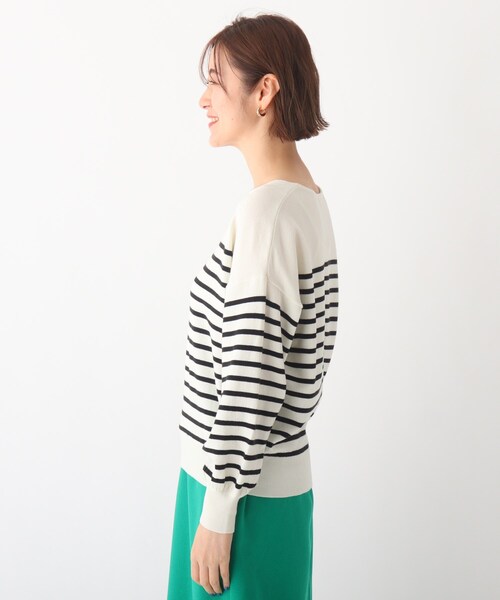 AG by aquagirl（エージーバイアクアガール）の「◆DERBY Vネックドルマンニット【WEB限定サイズ】（ニット/セーター・レディース・ホワイト系/ホワイト系その他3/オレンジ/レモンイエロー/ブラック/ライトグレー・38/36/40）」の8枚目の写真