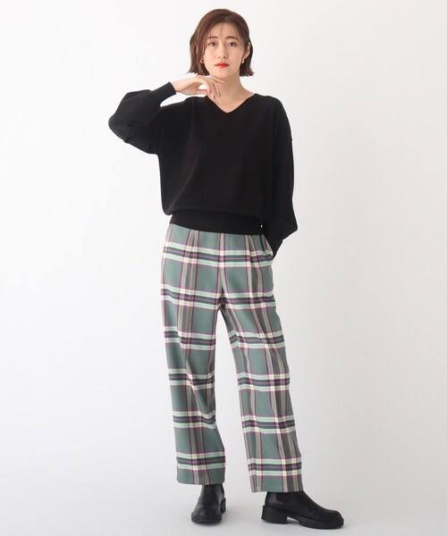 AG by aquagirl（エージーバイアクアガール）の「◆DERBY Vネックドルマンニット【WEB限定サイズ】（ニット/セーター・レディース・ホワイト系/ホワイト系その他3/オレンジ/レモンイエロー/ブラック/ライトグレー・38/36/40）」の20枚目の写真