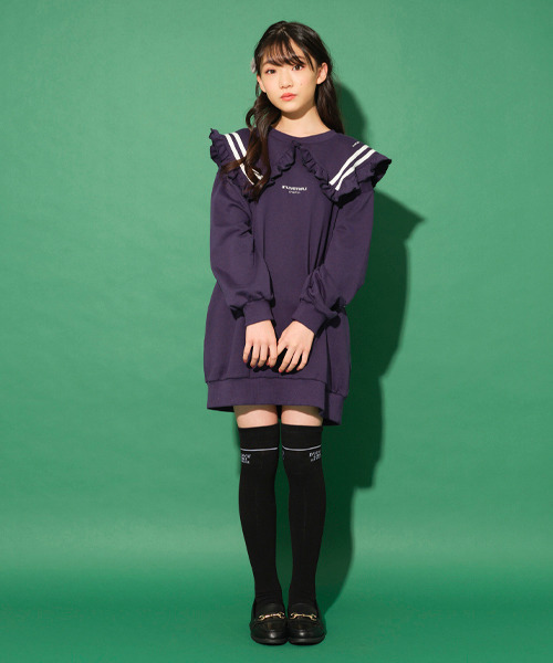 by LOVEiT(バイラビット)の「BIGカラーチュニック(チュニック・キッズ・ネイビー/グレー/ピンク・160cm/140cm/150cm/120cm/130cm)」の16枚目の写真