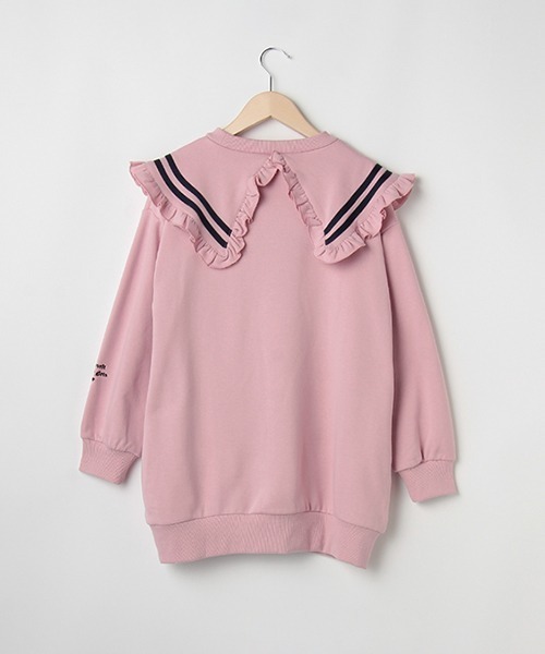 by LOVEiT(バイラビット)の「BIGカラーチュニック(チュニック・キッズ・ネイビー/グレー/ピンク・160cm/140cm/150cm/120cm/130cm)」の13枚目の写真