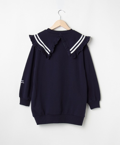 by LOVEiT(バイラビット)の「BIGカラーチュニック(チュニック・キッズ・ネイビー/グレー/ピンク・160cm/140cm/150cm/120cm/130cm)」の12枚目の写真