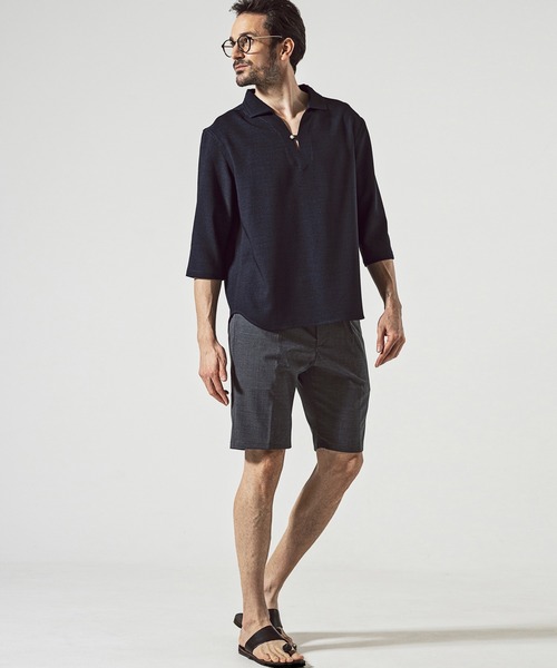 giab's ARCHIVIO（ジャブス アルキヴィオ）の「giabsarchivio(ジャブスアルキヴィオ)ハーフパンツ（その他パンツ・メンズ・カーキ/ダークグレー・48/50）」の7枚目の写真