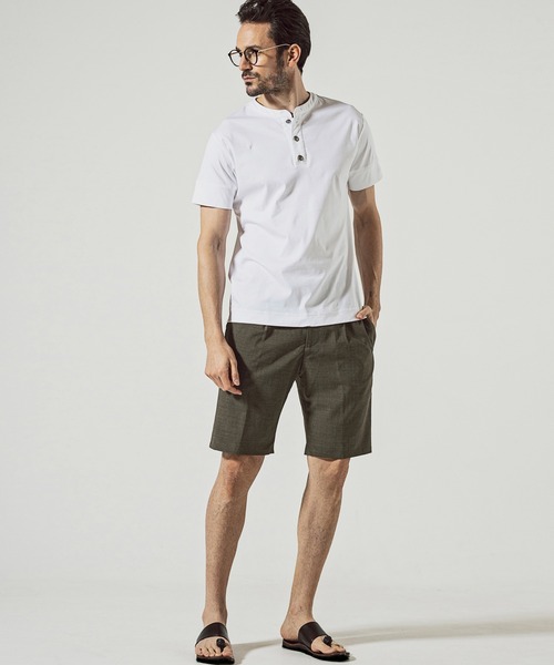 giab's ARCHIVIO（ジャブス アルキヴィオ）の「giabsarchivio(ジャブスアルキヴィオ)ハーフパンツ（その他パンツ・メンズ・カーキ/ダークグレー・48/50）」の6枚目の写真