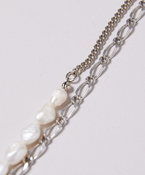 AIVER（アイバー）の「AIVER　イリディセントパールネックレス　MADE IN JAPAN（ネックレス・メンズ・ブラック/オフホワイト・FREE）」の15枚目の写真