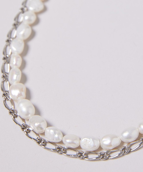 AIVER（アイバー）の「AIVER　イリディセントパールネックレス　MADE IN JAPAN（ネックレス・メンズ・ブラック/オフホワイト・FREE）」の19枚目の写真