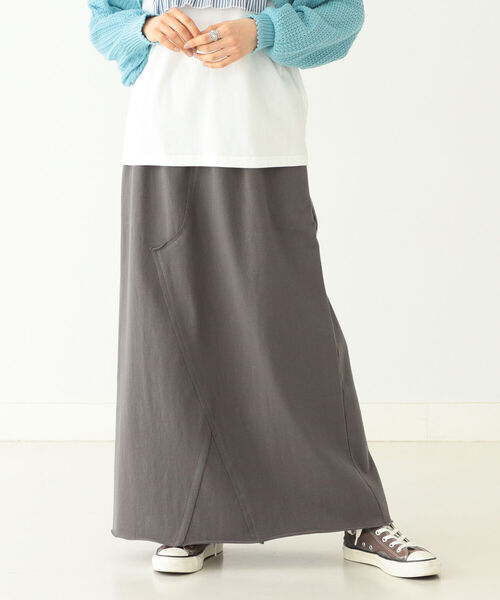 BEAMS BOY（ビームスボーイ）の「BEAMS BOY / ソリッド ジャージー スカート（スカート・レディース・サックスブルー/チャコールグレー/ライム/フューシャピンク・ONE SIZE）」の11枚目の写真