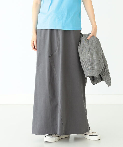 BEAMS BOY（ビームスボーイ）の「BEAMS BOY / ソリッド ジャージー スカート（スカート・レディース・サックスブルー/チャコールグレー/ライム/フューシャピンク・ONE SIZE）」の12枚目の写真