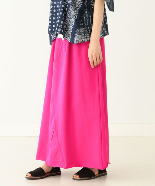 BEAMS BOY（ビームスボーイ）の「BEAMS BOY / ソリッド ジャージー スカート（スカート・レディース・サックスブルー/チャコールグレー/ライム/フューシャピンク・ONE SIZE）」の9枚目の写真