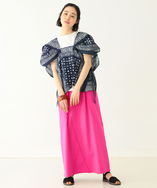 BEAMS BOY（ビームスボーイ）の「BEAMS BOY / ソリッド ジャージー スカート（スカート・レディース・サックスブルー/チャコールグレー/ライム/フューシャピンク・ONE SIZE）」の17枚目の写真