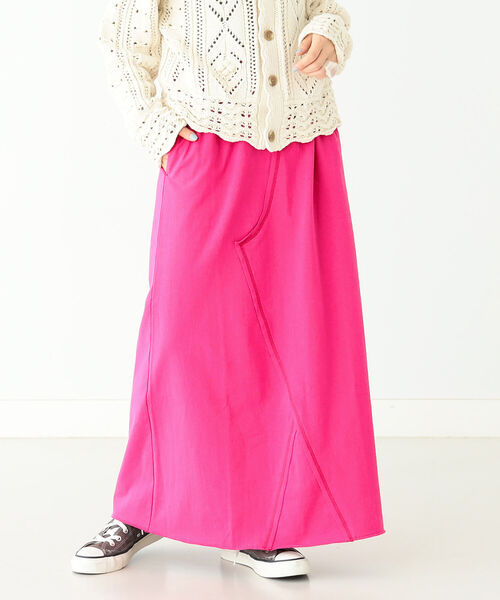 BEAMS BOY（ビームスボーイ）の「BEAMS BOY / ソリッド ジャージー スカート（スカート・レディース・サックスブルー/チャコールグレー/ライム/フューシャピンク・ONE SIZE）」の15枚目の写真