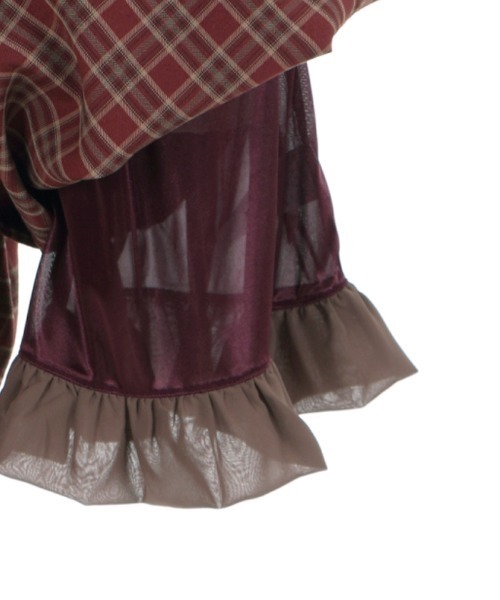 axes femme POETIQUE(アクシーズファムポエティック)の「チェックタックキュロット(その他パンツ・レディース・ワイン/ブラック/グリーン・MEDIUM)」の12枚目の写真