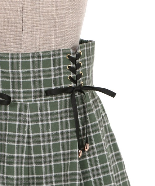 axes femme POETIQUE(アクシーズファムポエティック)の「チェックタックキュロット(その他パンツ・レディース・ワイン/ブラック/グリーン・MEDIUM)」の16枚目の写真