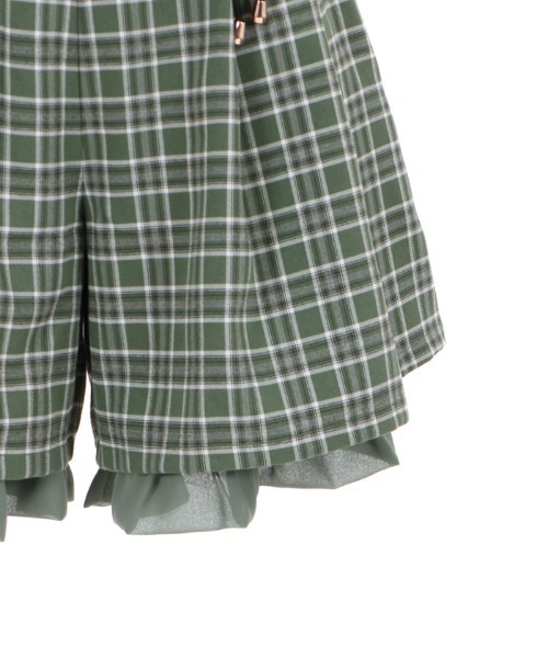 axes femme POETIQUE(アクシーズファムポエティック)の「チェックタックキュロット(その他パンツ・レディース・ワイン/ブラック/グリーン・MEDIUM)」の17枚目の写真