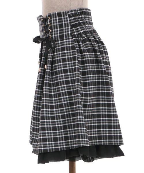 axes femme POETIQUE(アクシーズファムポエティック)の「チェックタックキュロット(その他パンツ・レディース・ワイン/ブラック/グリーン・MEDIUM)」の22枚目の写真