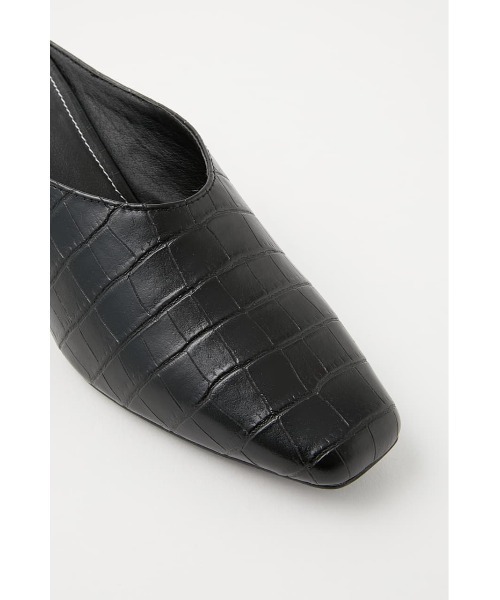 MOUSSY（マウジー）の「CROC ミュール（パンプス・レディース・キナリ/ブラック・LARGE/MEDIUM/SMALL）」の6枚目の写真