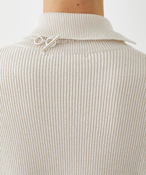 LiNoH（リノー）の「7G BRIGHT KNIT TURTLENECK（ニット/セーター・メンズ・ブラック/オフホワイト/イエロー/グリーン・1/2）」の13枚目の写真