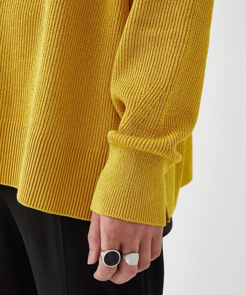 LiNoH（リノー）の「7G BRIGHT KNIT TURTLENECK（ニット/セーター・メンズ・ブラック/オフホワイト/イエロー/グリーン・1/2）」の20枚目の写真