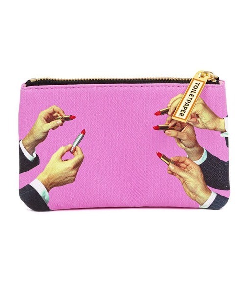 SELETTI（セレッティ）の「SELETTI/TOILETPAPER PUケース(S) LIPSTICKS ポーチ メイクポーチ（ポーチ・レディース・ピンク・ONE SIZE）」の2枚目の写真