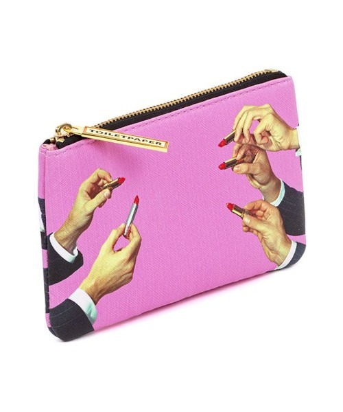 SELETTI（セレッティ）の「SELETTI/TOILETPAPER PUケース(S) LIPSTICKS ポーチ メイクポーチ（ポーチ・レディース・ピンク・ONE SIZE）」の3枚目の写真