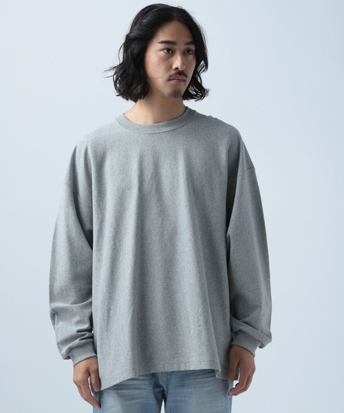 BAYFLOW(ベイフロー)の「ヘビーウェイトビッグL/S TEE(Tシャツ/カットソー・メンズ・ネイビー/ホワイト/グレー/イエロー/グリーン・SMALL/MEDIUM/LARGE)」の14枚目の写真