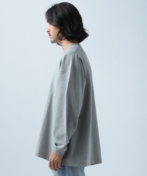BAYFLOW(ベイフロー)の「ヘビーウェイトビッグL/S TEE(Tシャツ/カットソー・メンズ・ネイビー/ホワイト/グレー/イエロー/グリーン・SMALL/MEDIUM/LARGE)」の10枚目の写真