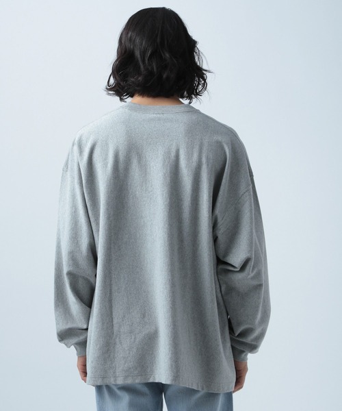 BAYFLOW(ベイフロー)の「ヘビーウェイトビッグL/S TEE(Tシャツ/カットソー・メンズ・ネイビー/ホワイト/グレー/イエロー/グリーン・SMALL/MEDIUM/LARGE)」の8枚目の写真