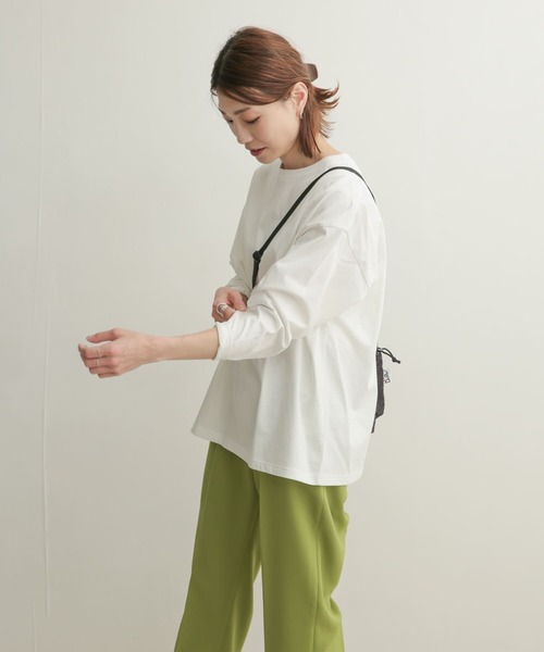 「URBAN RESEARCH DOORS」 長袖カットソー MEDIUM レッド系その他 レディース URBAN RESEARCH DOORS tシャツ 針抜き長袖カットソー レディース
