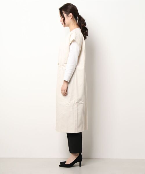 sango（sango）の「ロングベスト（ベスト・レディース・ベージュ/アイボリー・FREE）」の5枚目の写真