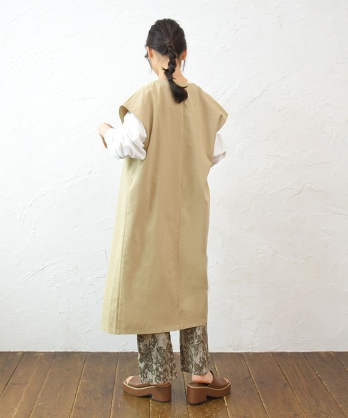 sango（sango）の「ロングベスト（ベスト・レディース・ベージュ/アイボリー・FREE）」の9枚目の写真