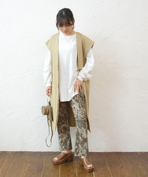 sango（sango）の「ロングベスト（ベスト・レディース・ベージュ/アイボリー・FREE）」の14枚目の写真