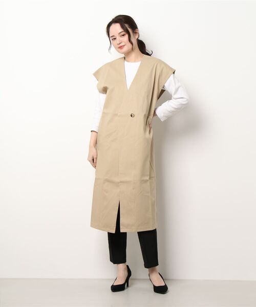 sango（sango）の「ロングベスト（ベスト・レディース・ベージュ/アイボリー・FREE）」の18枚目の写真