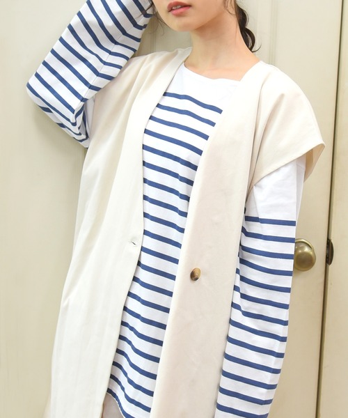 sango（sango）の「ロングベスト（ベスト・レディース・ベージュ/アイボリー・FREE）」の21枚目の写真