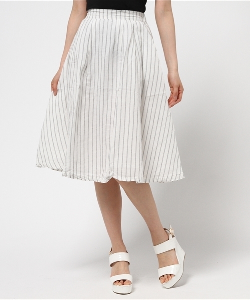 WEGO（ウィゴー）の「WEGO/リネンユニオンスカート（スカート・レディース・ホワイト/ホワイト系その他/ブラック系その他/ブルー系その他・FREE）」の19枚目の写真