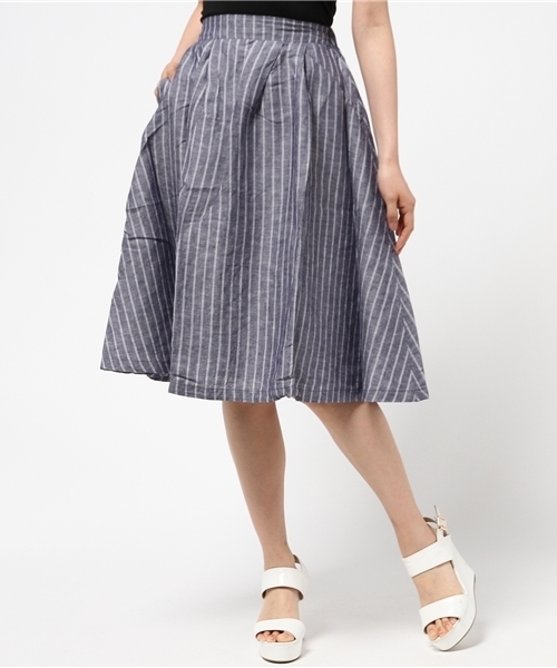 WEGO（ウィゴー）の「WEGO/リネンユニオンスカート（スカート・レディース・ホワイト/ホワイト系その他/ブラック系その他/ブルー系その他・FREE）」の20枚目の写真