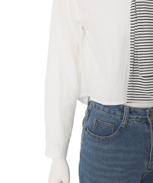 fifth(フィフス)の「肩掛け風ショールセットシャツ(シャツ/ブラウス・レディース・ホワイト・M)」の15枚目の写真