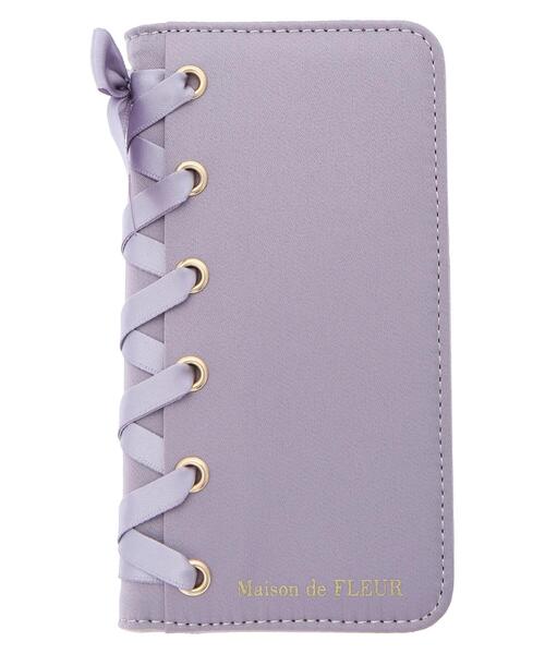 Maison de FLEUR - メゾンドフルール♡iPhone12/12Proケース♡ラベンダー♡薄紫 Maison de Fleur iPhone Case, Brand Logo Frill iPhone 12/12
