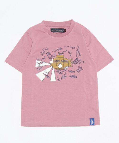 KRIFF MAYER（クリフメイヤー）の「光るバラエTEE（潜水艦）（Tシャツ/カットソー・キッズ・ネイビー/オフホワイト/サックスブルー/コーラル・120/130/140/150/160/170）」の6枚目の写真