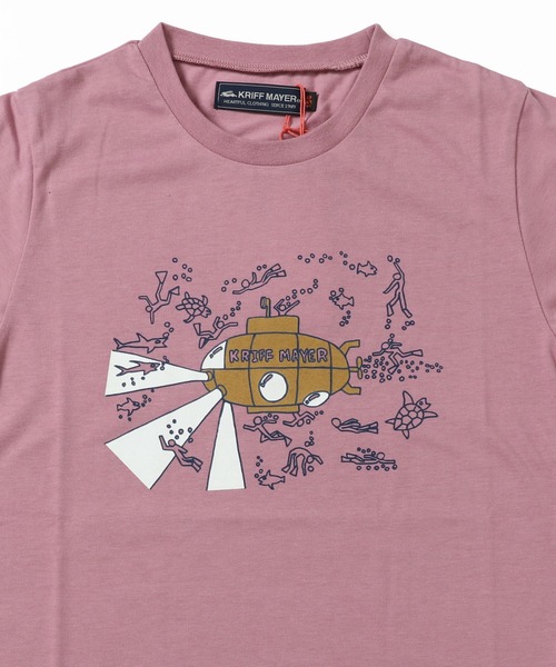 KRIFF MAYER（クリフメイヤー）の「光るバラエTEE（潜水艦）（Tシャツ/カットソー・キッズ・ネイビー/オフホワイト/サックスブルー/コーラル・120/130/140/150/160/170）」の11枚目の写真