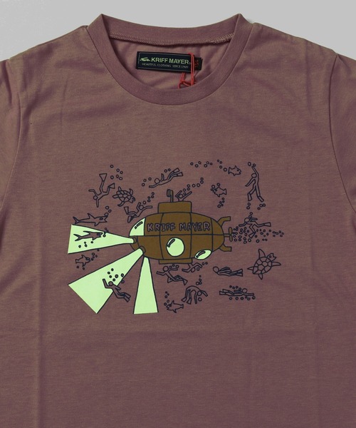 KRIFF MAYER（クリフメイヤー）の「光るバラエTEE（潜水艦）（Tシャツ/カットソー・キッズ・ネイビー/オフホワイト/サックスブルー/コーラル・120/130/140/150/160/170）」の12枚目の写真