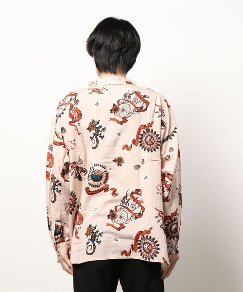 チャイハネ（チャイハネ）の「【チャイハネ】サンティーMEN'Sシャツ（シャツ/ブラウス・メンズ・ブラック/ベージュ/パープル/カーキ/ターコイズブルー・FREE）」の7枚目の写真